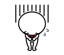 Red nose and one eyebrow sticker #458209