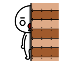 Red nose and one eyebrow sticker #458210