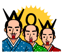 The Samurai Hairstyle sticker #458322