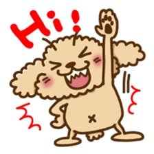 Putaro the Poodle sticker #458335