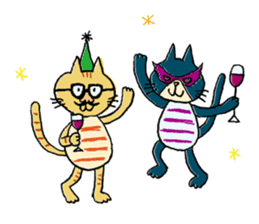 The tabby cats Troy & Lieben sticker #458487