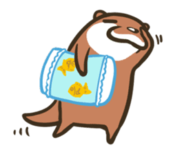 Kotsumetti of Small-clawed otter 02 sticker #458659