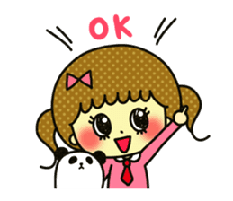 High school girl Chiharu-chan sticker #458977