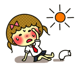 High school girl Chiharu-chan sticker #458991