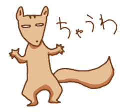 squirrels speaking osakaben sticker #459217
