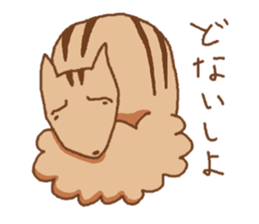 squirrels speaking osakaben sticker #459237