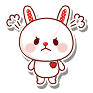 The stuffed animal of a rabbit sticker #459356