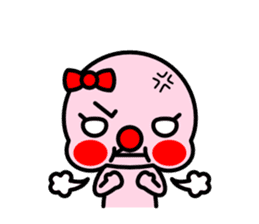 Red nose and one eyebrow sister sticker #459375
