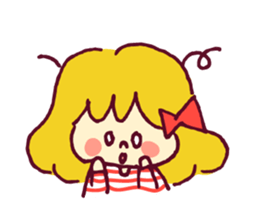 Ribbon girl sticker #459583
