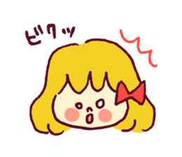 Ribbon girl sticker #459585