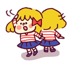 Ribbon girl sticker #459589