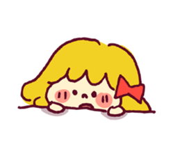 Ribbon girl sticker #459590