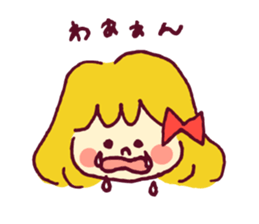 Ribbon girl sticker #459593