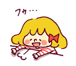 Ribbon girl sticker #459594