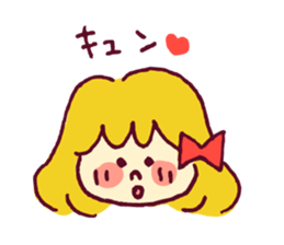 Ribbon girl sticker #459595