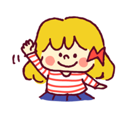 Ribbon girl sticker #459597