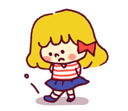 Ribbon girl sticker #459601