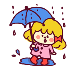 Ribbon girl sticker #459602