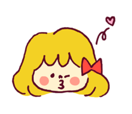 Ribbon girl sticker #459607