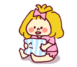 Ribbon girl sticker #459612