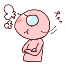 A cheerful alien sticker #460666