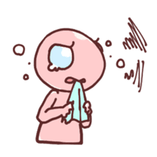 A cheerful alien sticker #460677