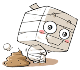 MUMU the box-head Mummy sticker #461019