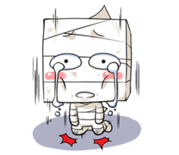 MUMU the box-head Mummy sticker #461023