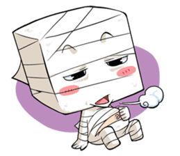 MUMU the box-head Mummy sticker #461025