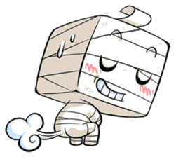 MUMU the box-head Mummy sticker #461034