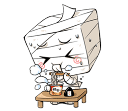 MUMU the box-head Mummy sticker #461037