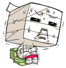 MUMU the box-head Mummy sticker #461042