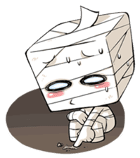 MUMU the box-head Mummy sticker #461045