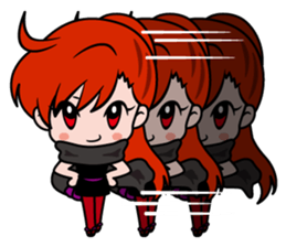 Female ninja Anne sticker #461258