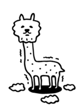 Lovely Alpaca sticker #461501