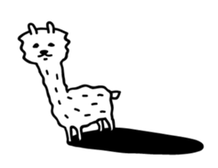Lovely Alpaca sticker #461519