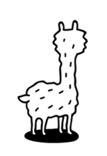 Lovely Alpaca sticker #461533