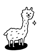 Lovely Alpaca sticker #461534