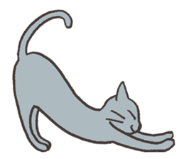 Bicke and his cat friends. sticker #461940