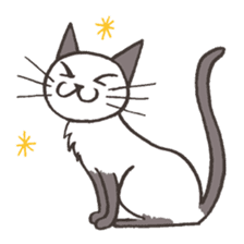 Bicke and his cat friends. sticker #461949