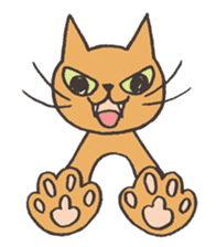 Bicke and his cat friends. sticker #461952