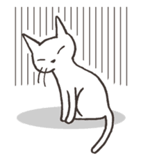 Bicke and his cat friends. sticker #461957