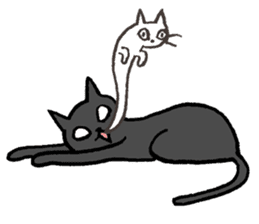 Bicke and his cat friends. sticker #461964