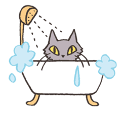 Bicke and his cat friends. sticker #461973