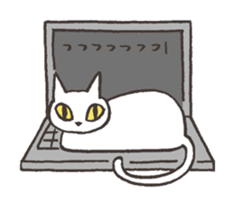 Bicke and his cat friends. sticker #461974