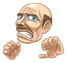 Exciting! Mr. bald head[English version] sticker #462801