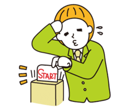 New office worker Maruo's new life sticker #463016