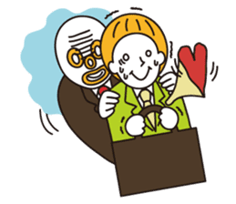 New office worker Maruo's new life sticker #463023