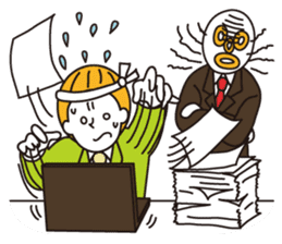 New office worker Maruo's new life sticker #463024