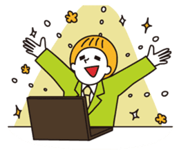 New office worker Maruo's new life sticker #463027